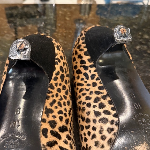 Leopard calf kitten heel pump - Picture 4 of 4